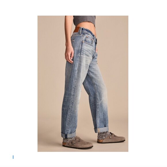 Lucky Brand Jeans NWT Mid-Rise Boy Ladies 6/28/R, Cotton & Hemp Brand New w Tags - Picture 1 of 16